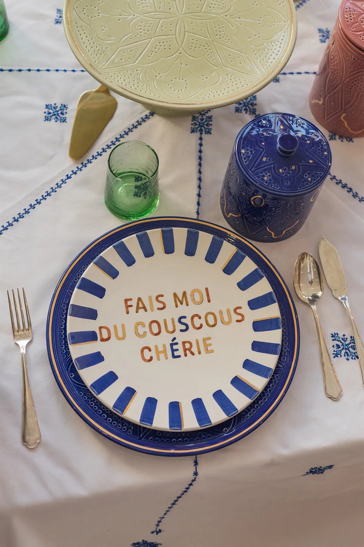 “Make Me Some Couscous, Darling” Plate