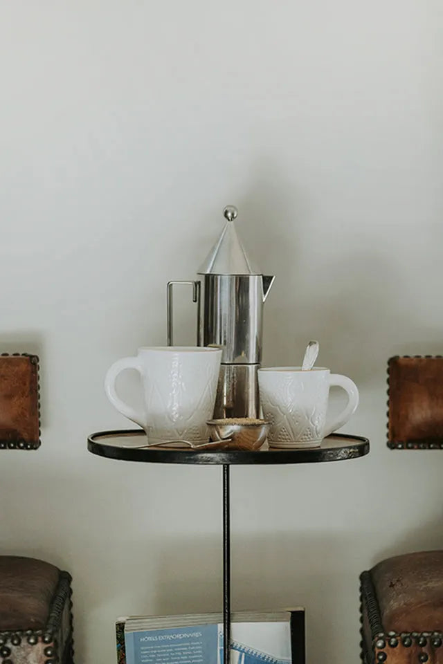 Large Mug - White Gold Imprint