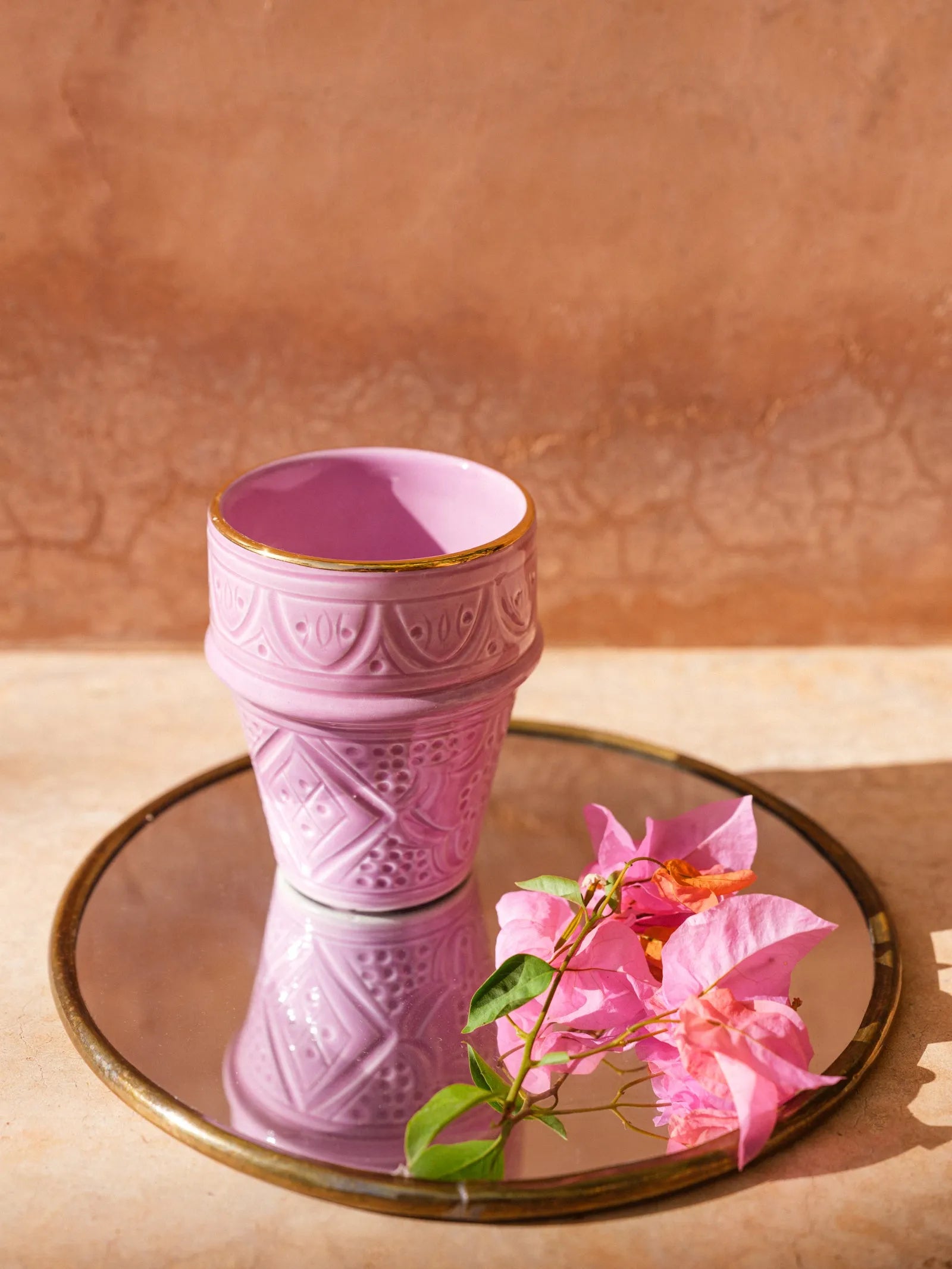 Large Cup - Lilac Gold Imprint