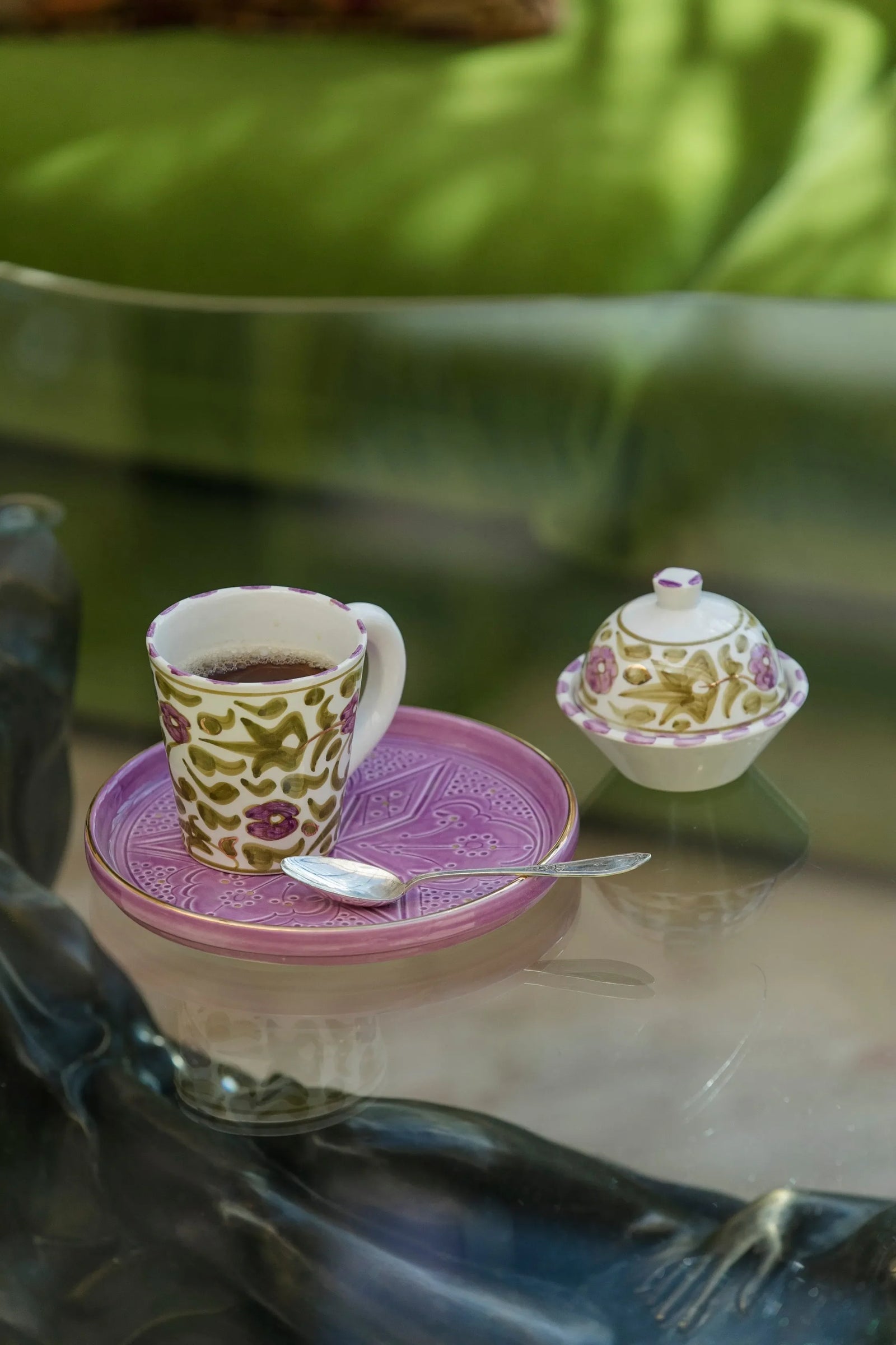 Sugar Bowl - Moroccan Iris Flower
