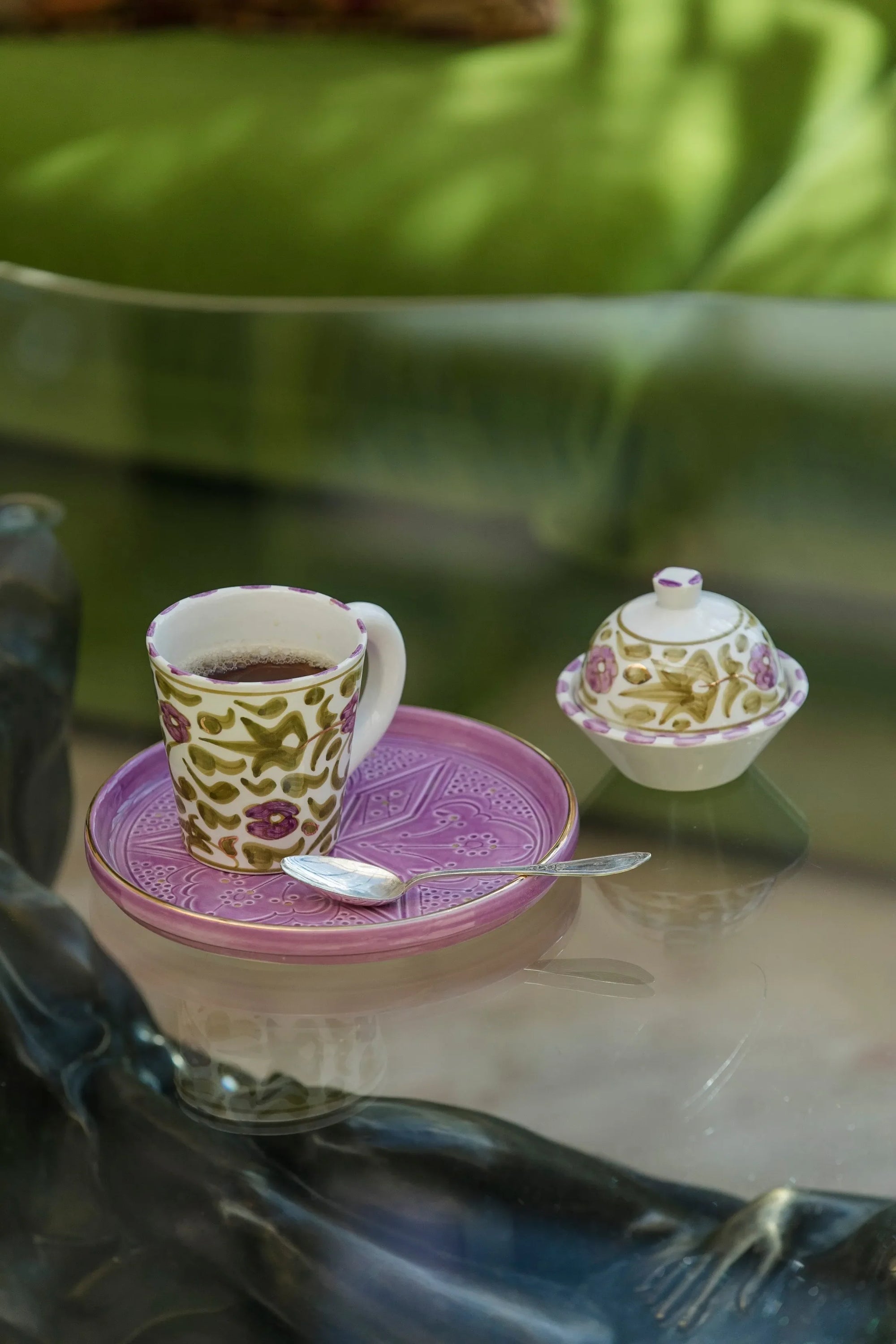 Sugar Bowl - Moroccan Iris Flower
