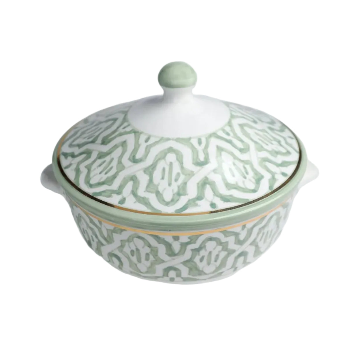 Soup Tureen - Fassia Mint Gold