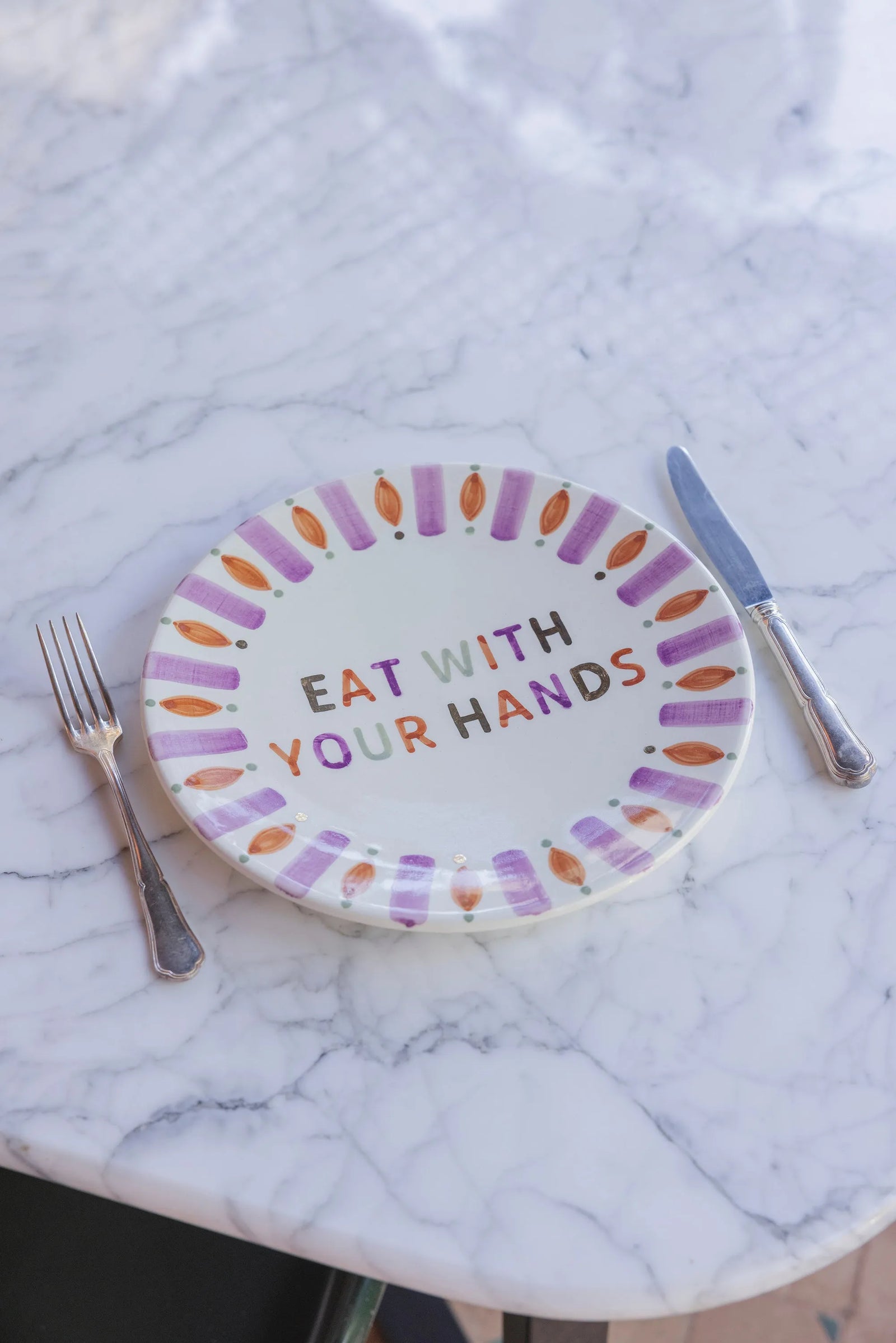 “Eat With Your Hands” Plate