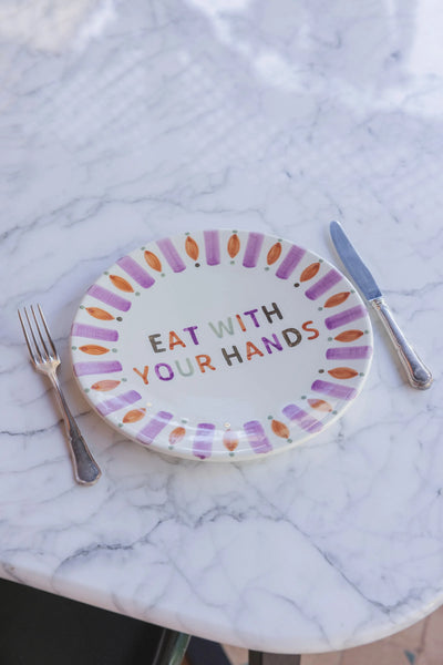 “Eat With Your Hands” Plate