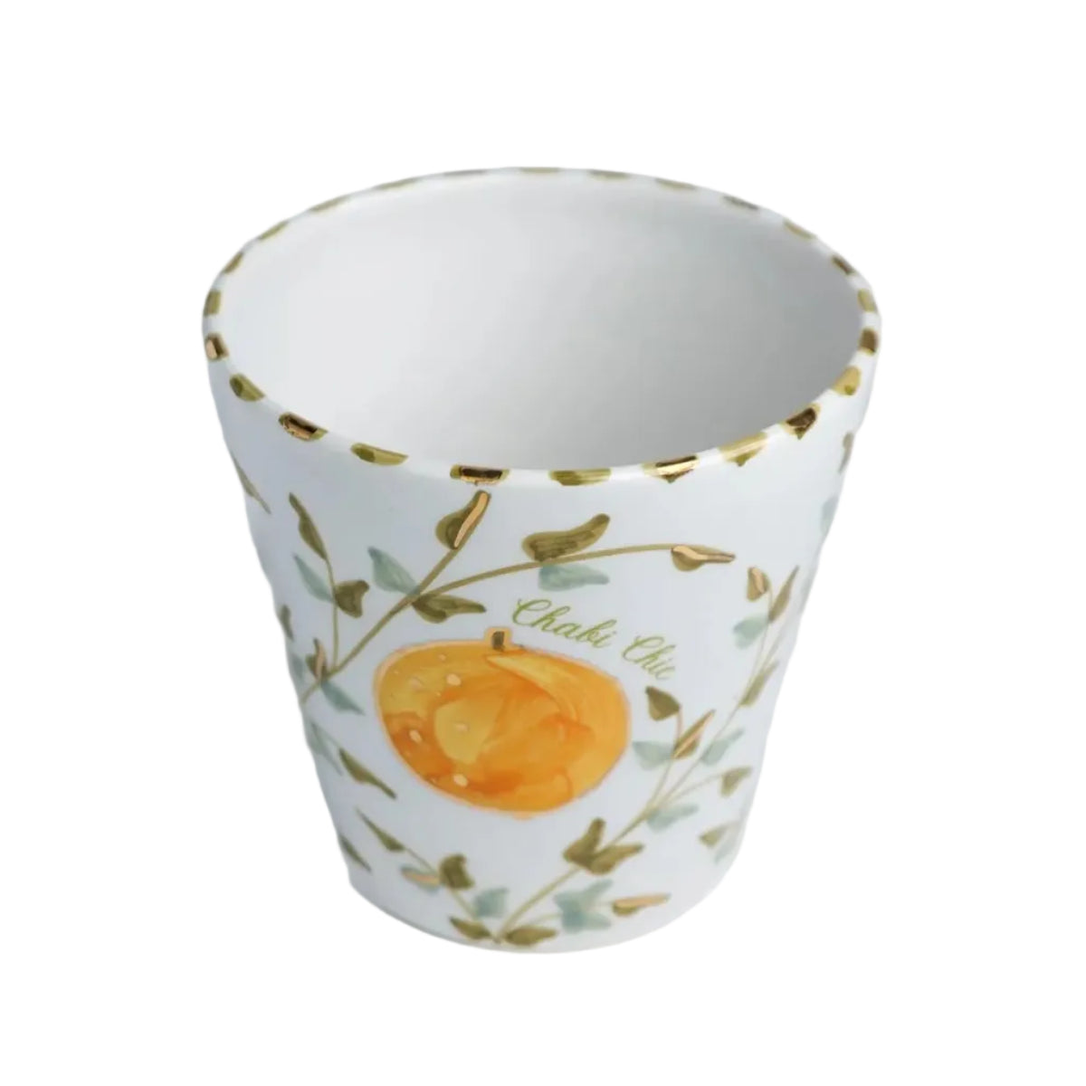 Planters or Vases - Fruit Orange Gold