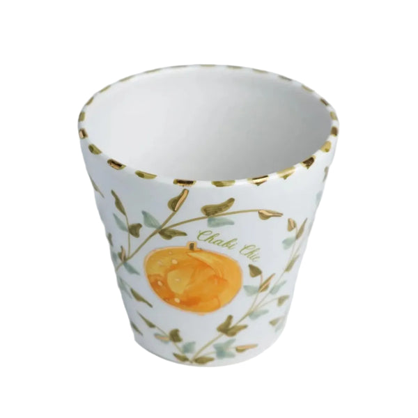 Planters or Vases - Fruit Orange Gold