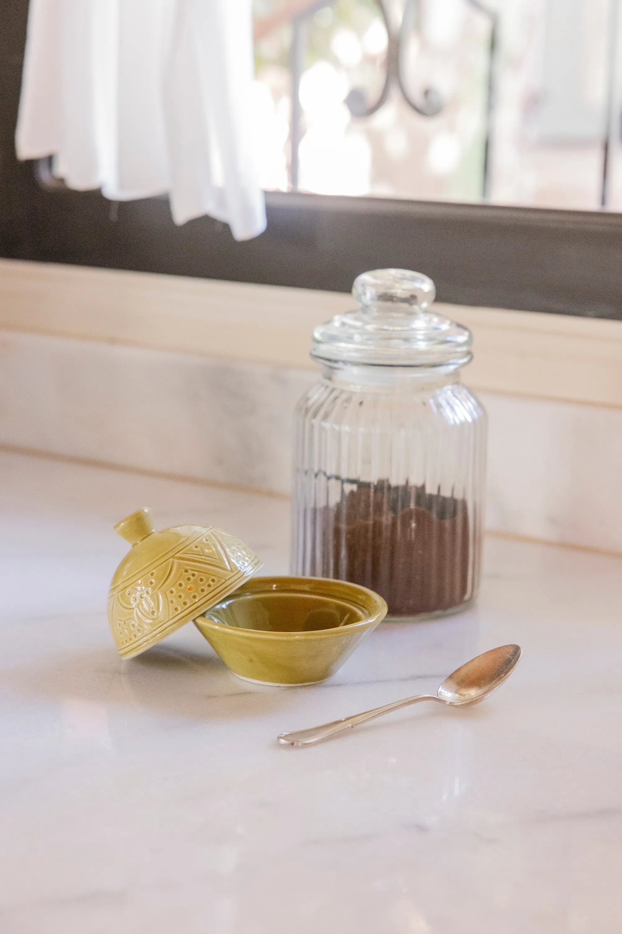 Sugar Bowl - Khaki Gold Imprint