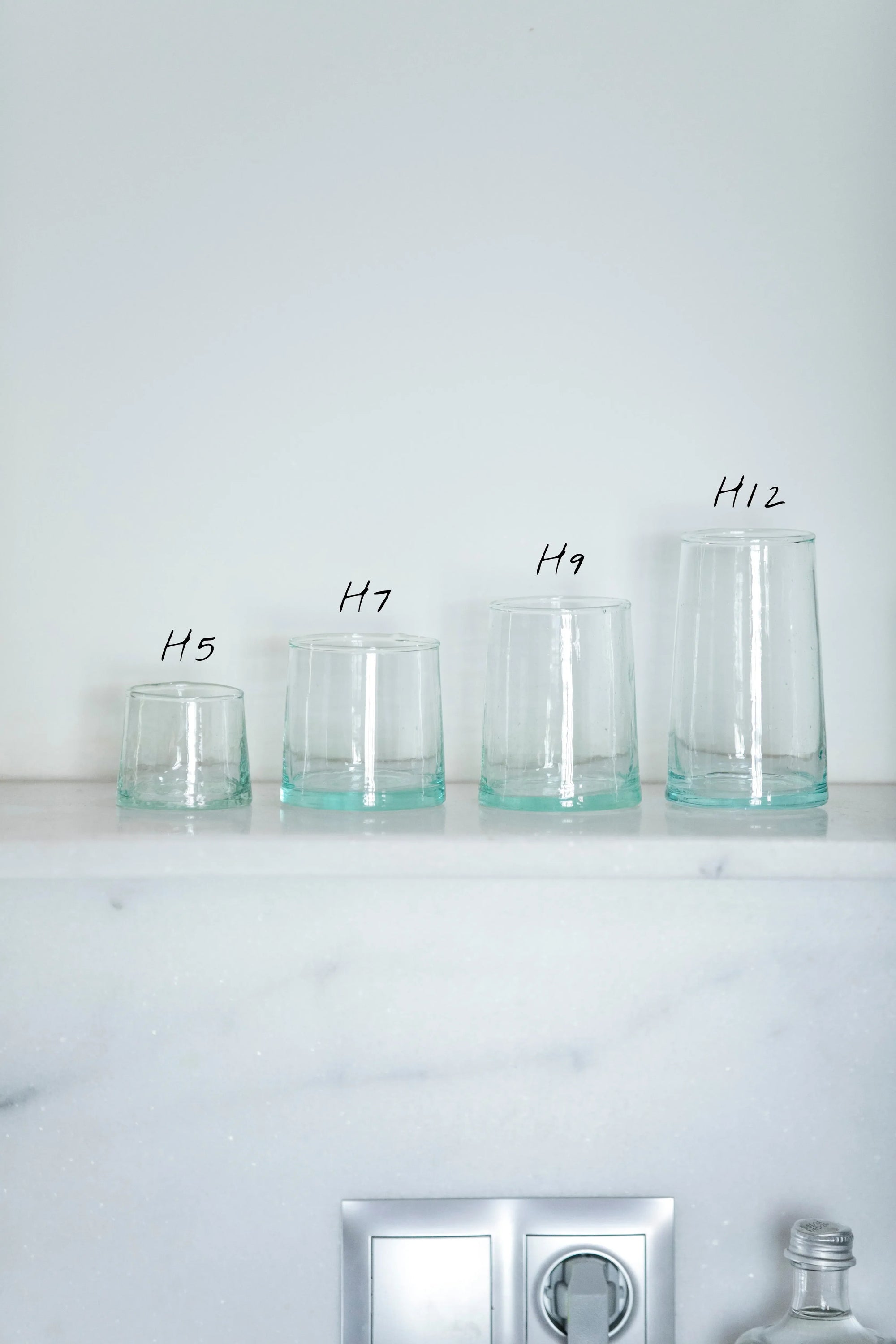 6 Conical Glasses
