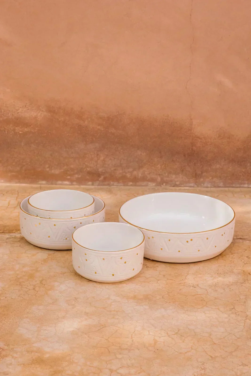 Straight Serving Plate - White Gold Imprint