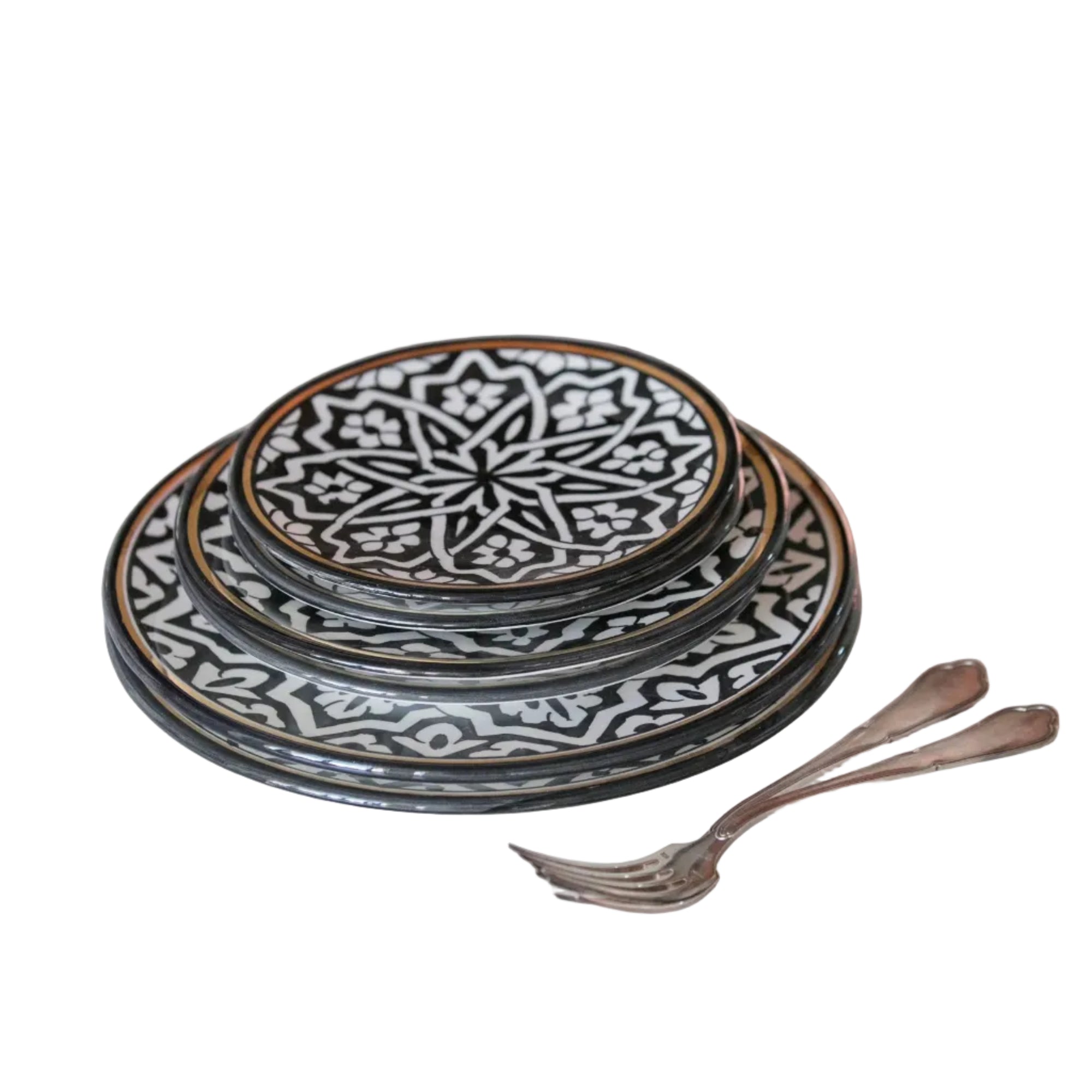 Dinner Plate - Fassia Black Gold