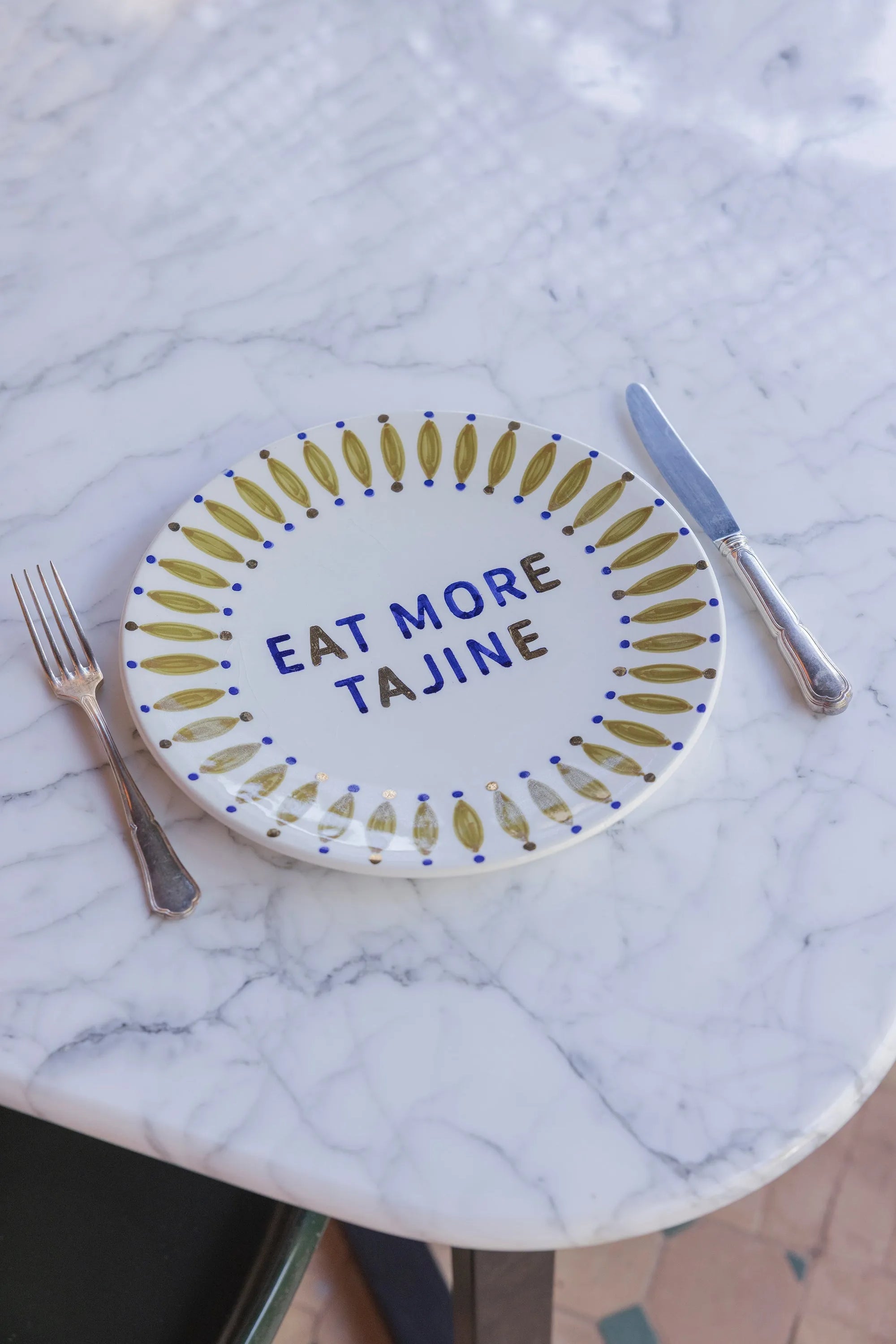 “Eat More Tagine” Plate