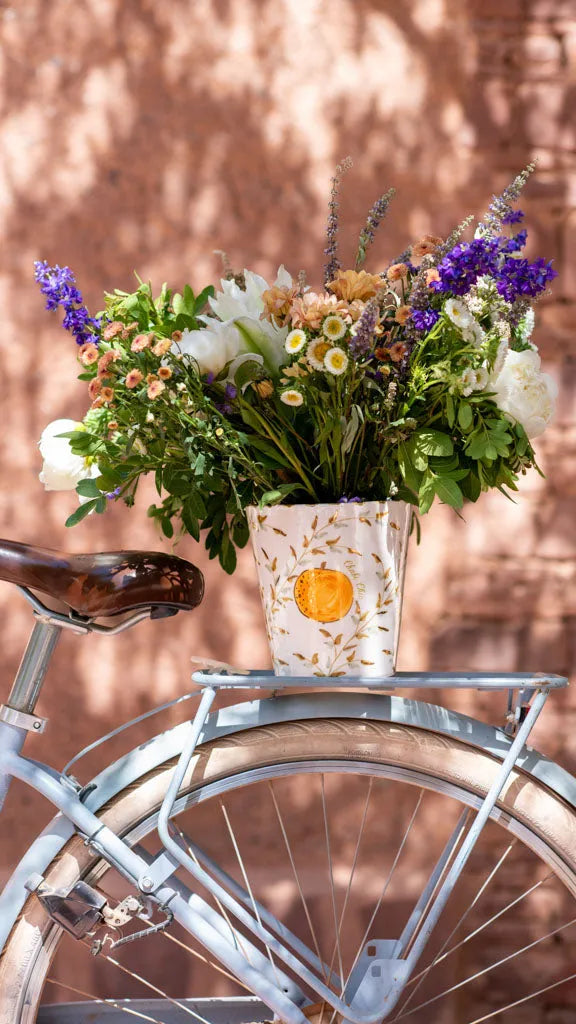 Planters or Vases - Fruit Orange Gold