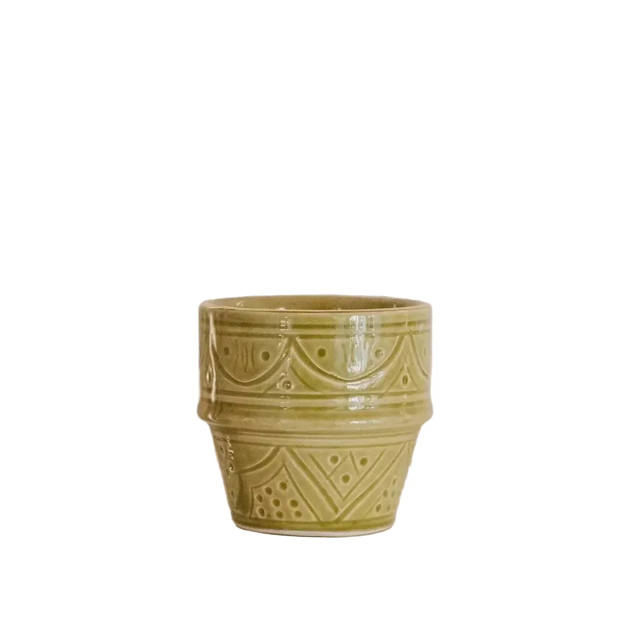 Small Coffee Cup - Khaki Gold Imprint