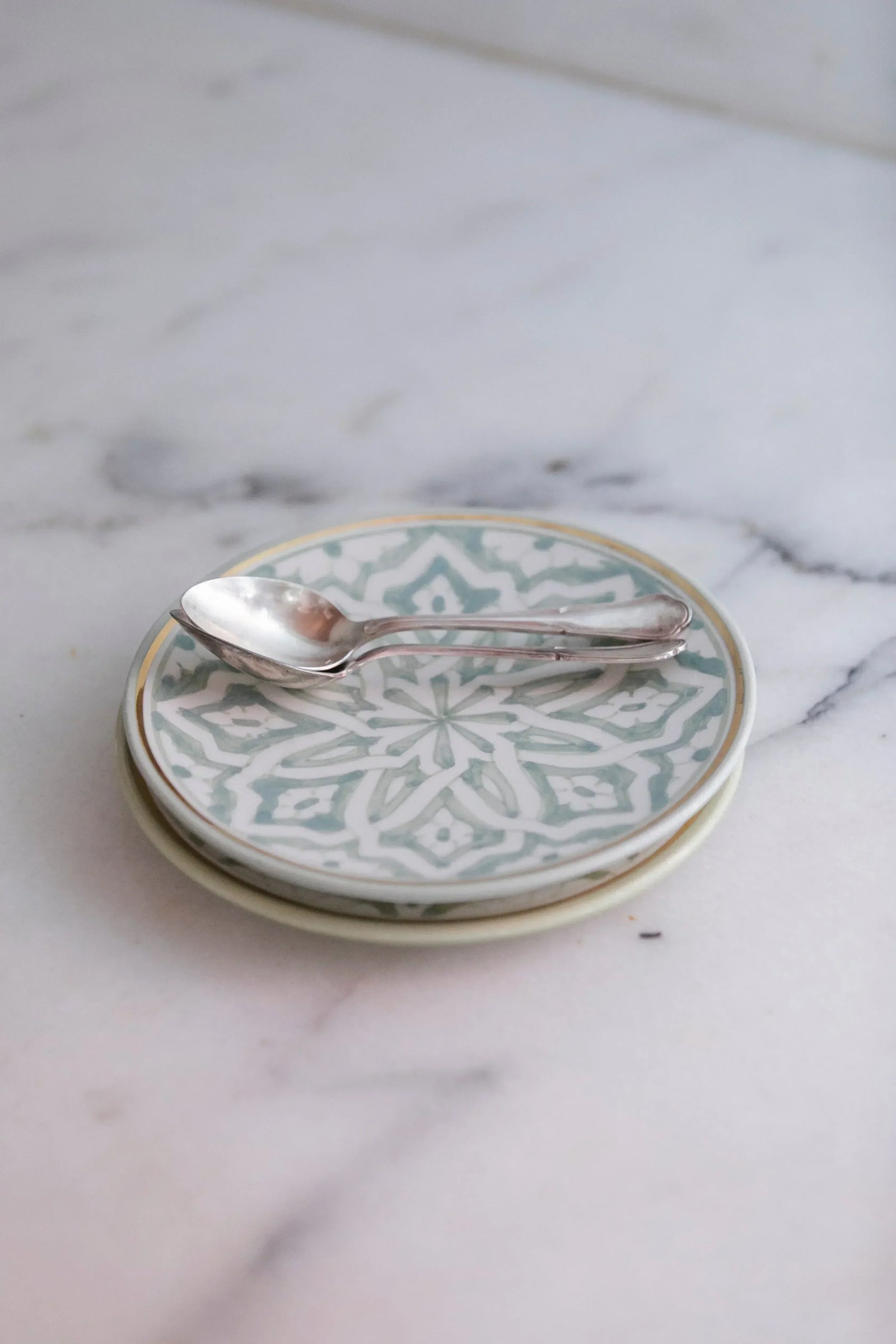 Dinner Plate - Fassia Mint Gold