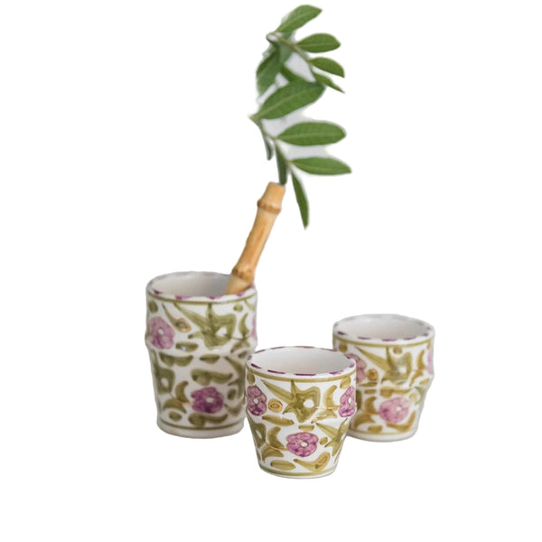 Small Coffee Cup - Moroccan Iris Flower