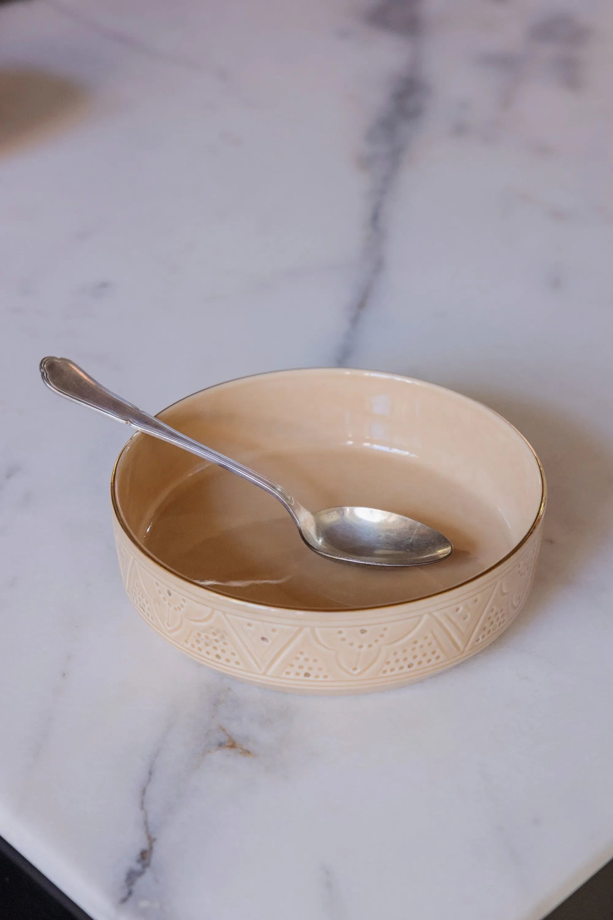 Straight Serving Plate - Sahara Gold Imprint