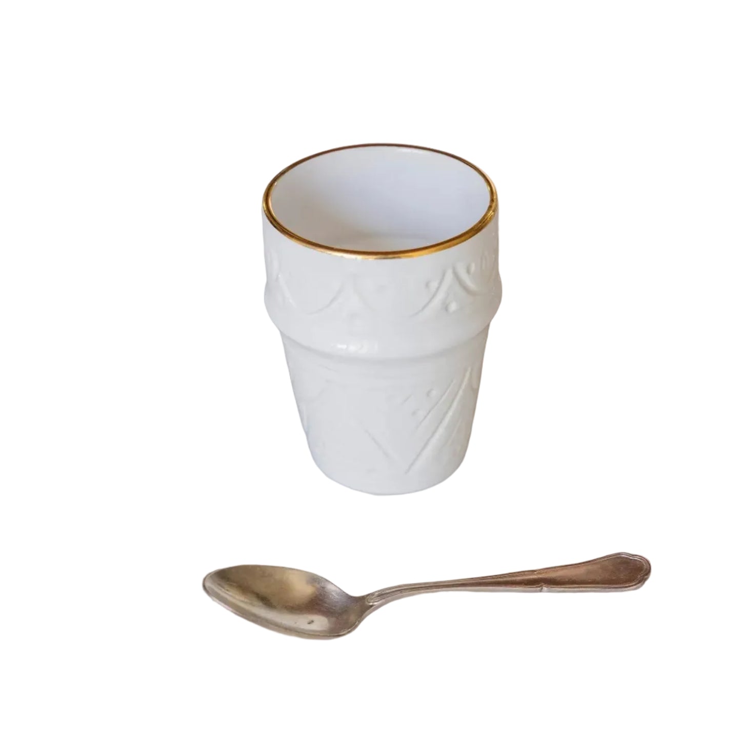Large Mug - White Gold Imprint