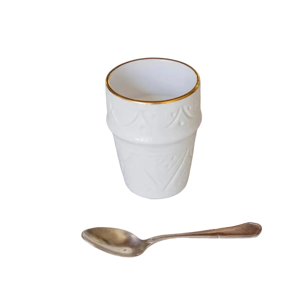 Large Mug - White Gold Imprint