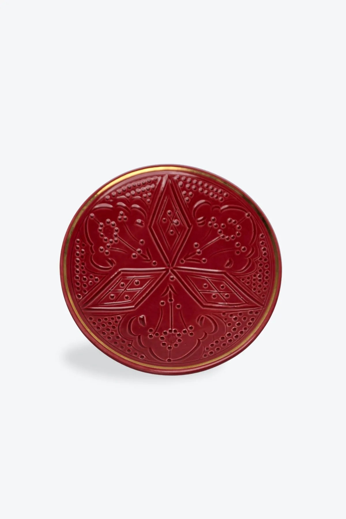 Dinner Plate - Aubergine Gold Imprint