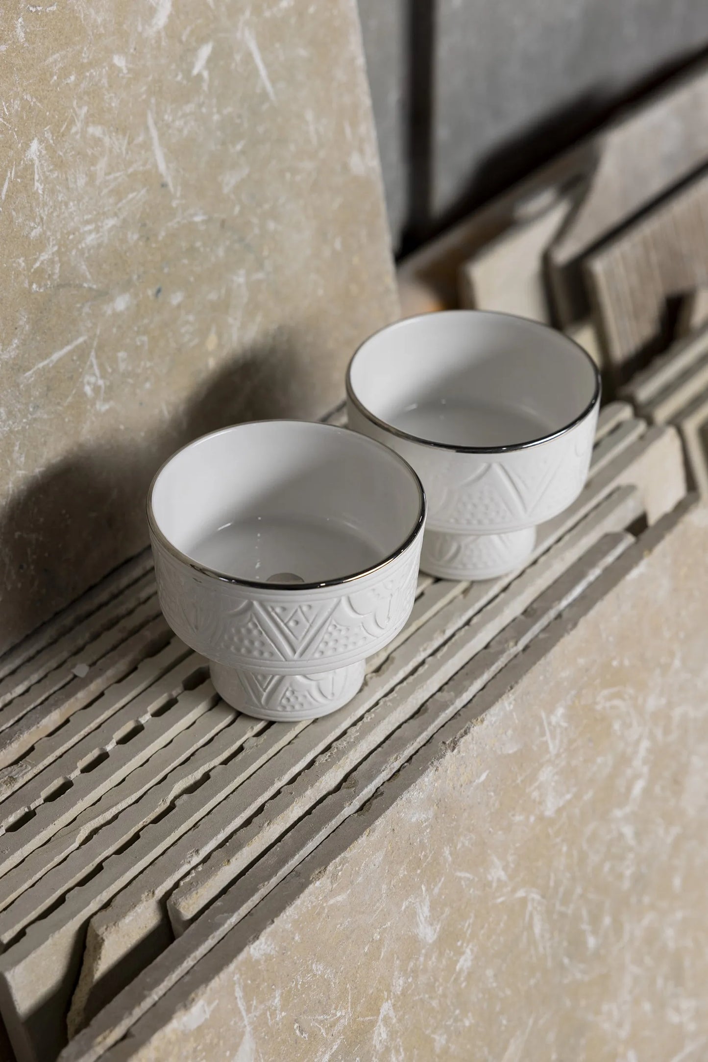 Appetizer Bowl - Silver Noor Imprint