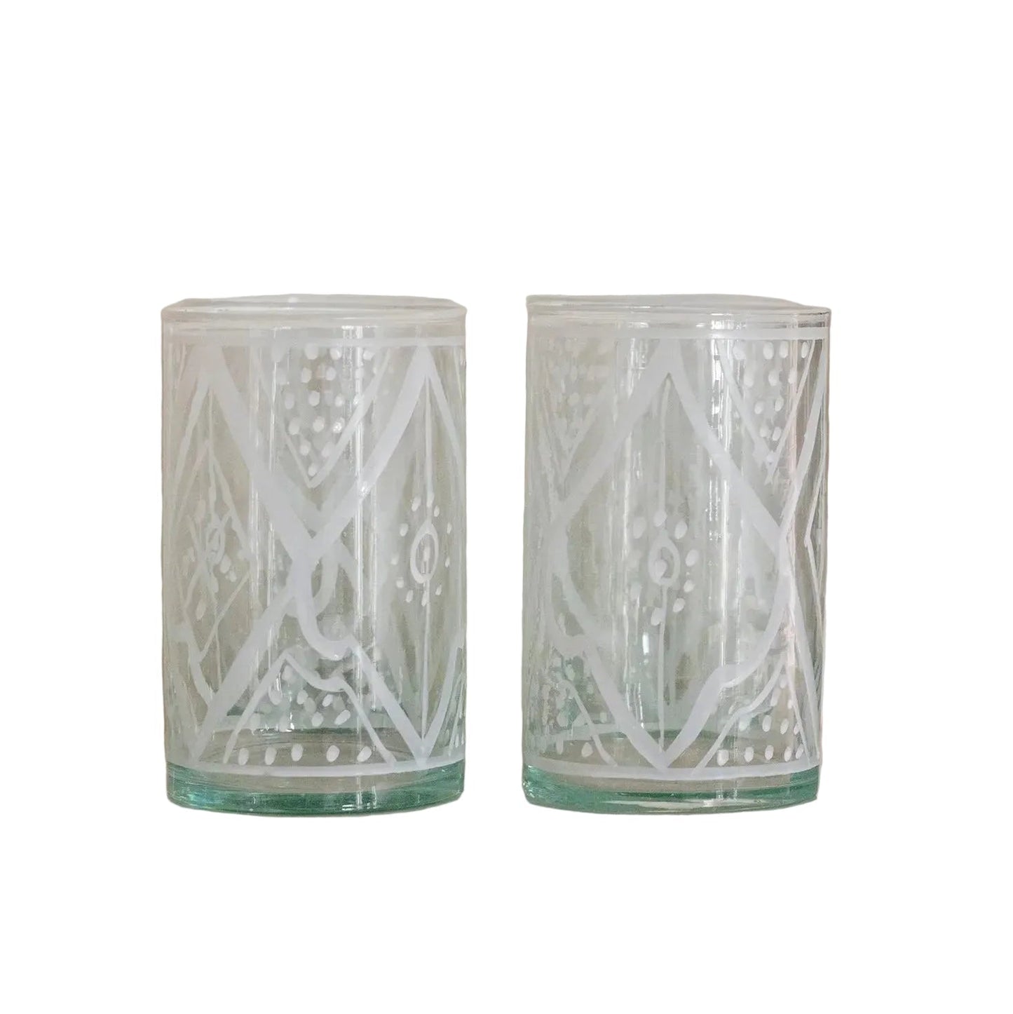 6 Decorated Glasses
