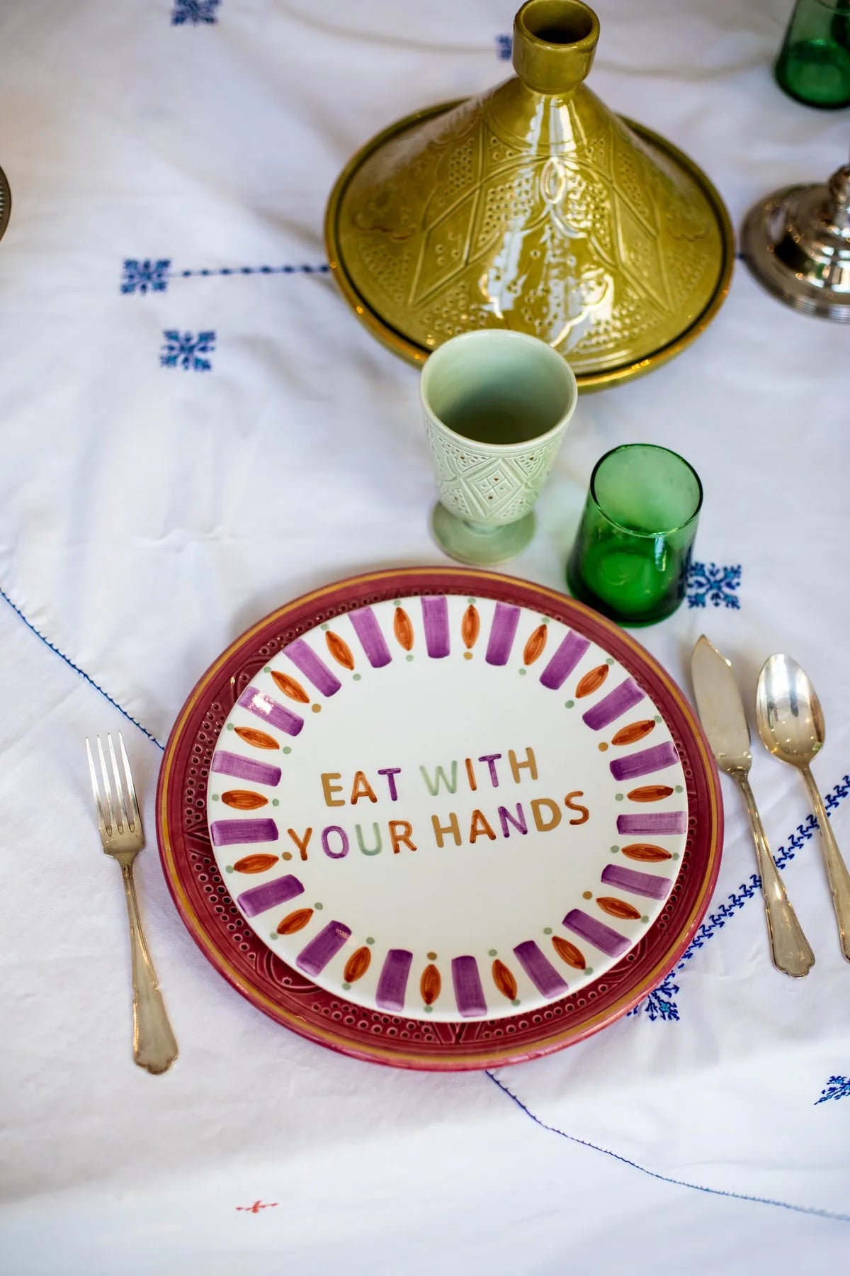 “Eat With Your Hands” Plate
