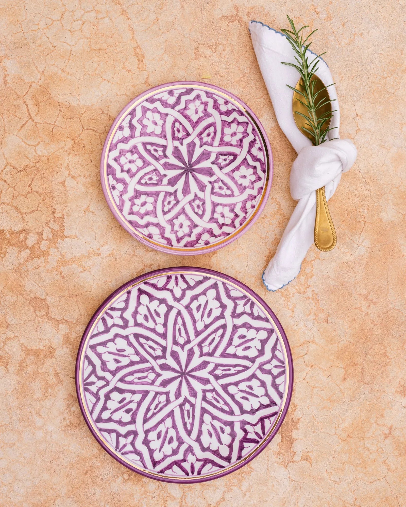 Dinner Plate - Fassia Lilac Gold
