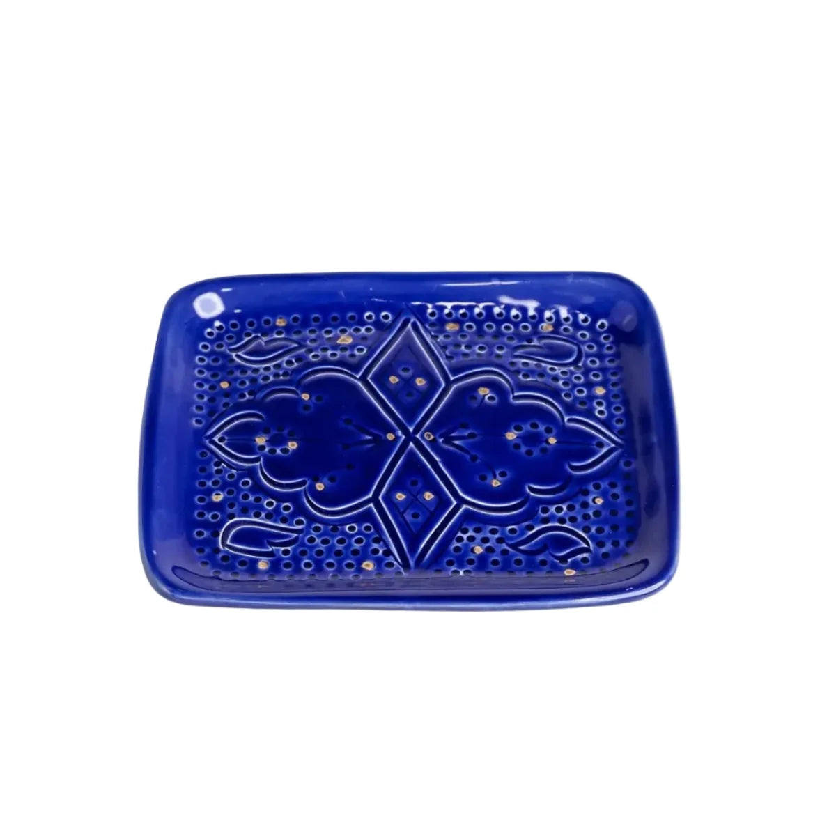 Small Tray - Majorelle Blue Gold Print