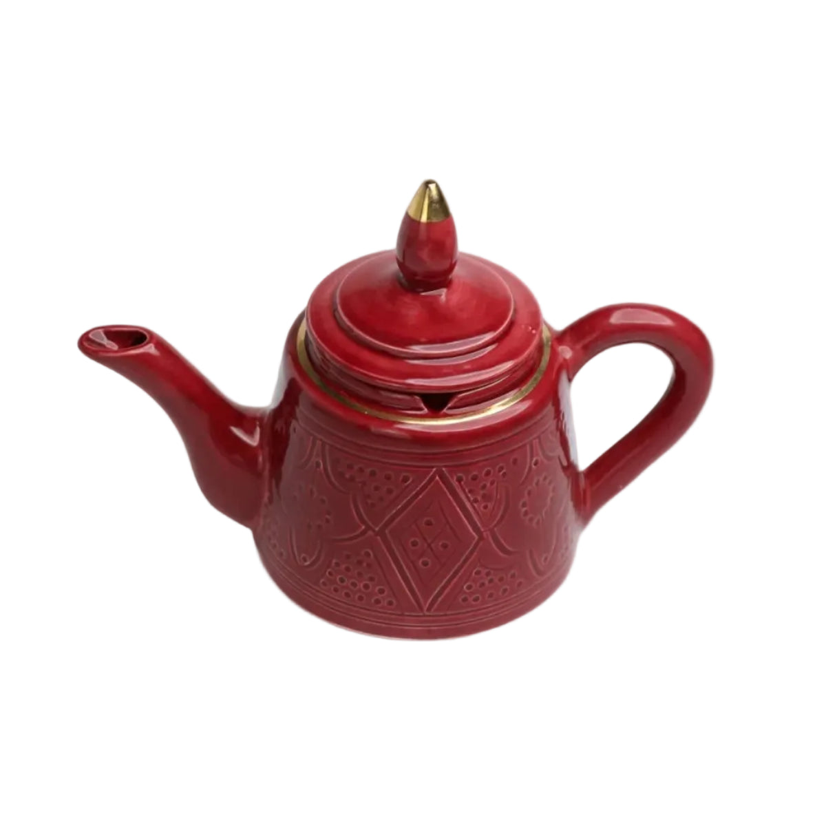 Teapot - Aubergine Gold Imprint
