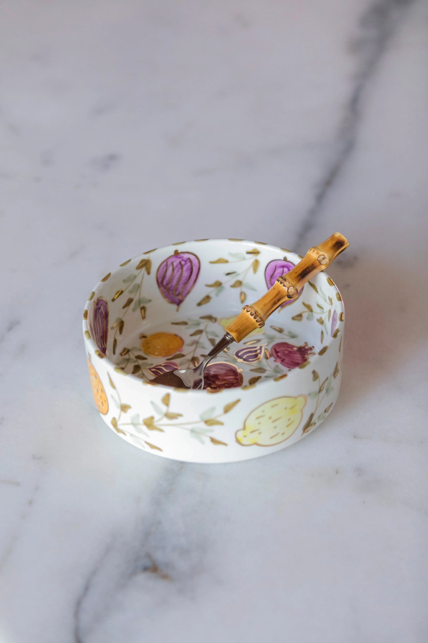 Straight Salad Bowl - Tutti Frutti Gold