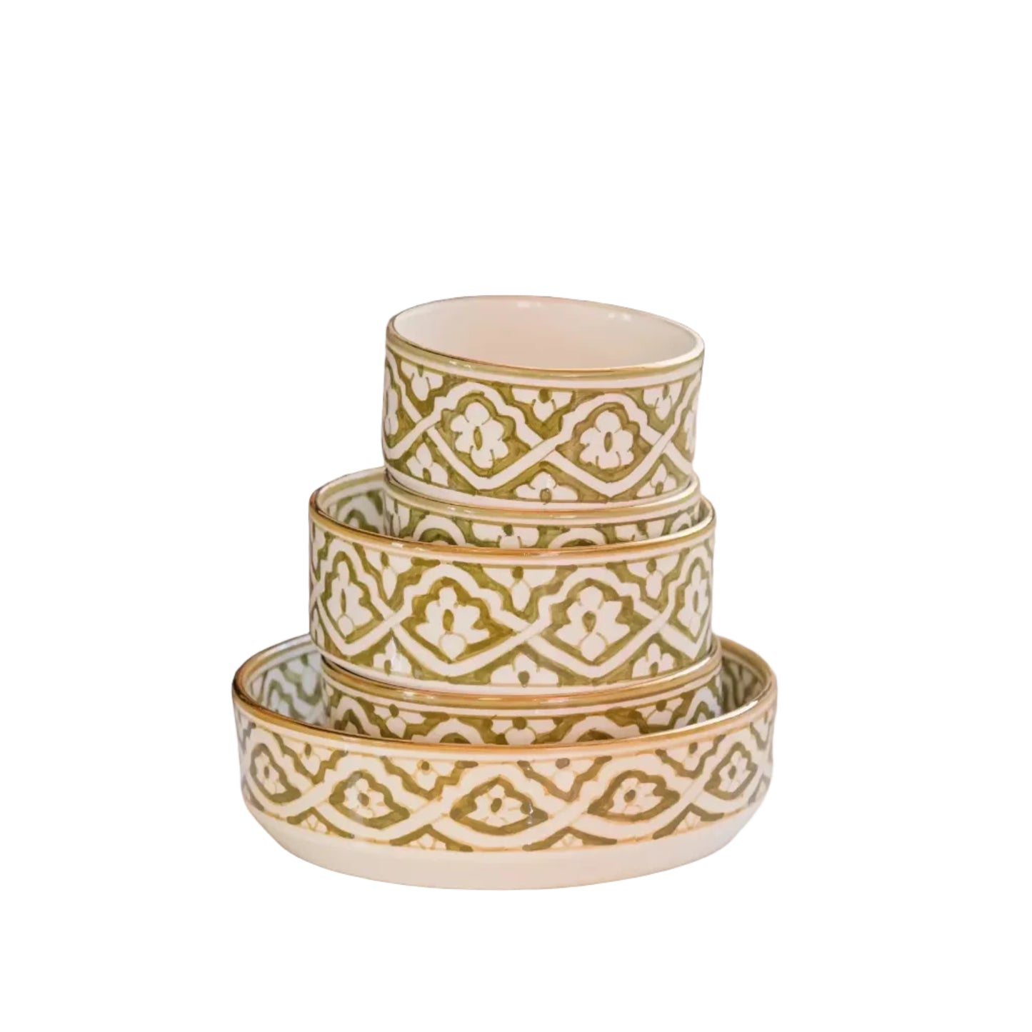 Straight Serving Plate - Fassia Khaki Gold