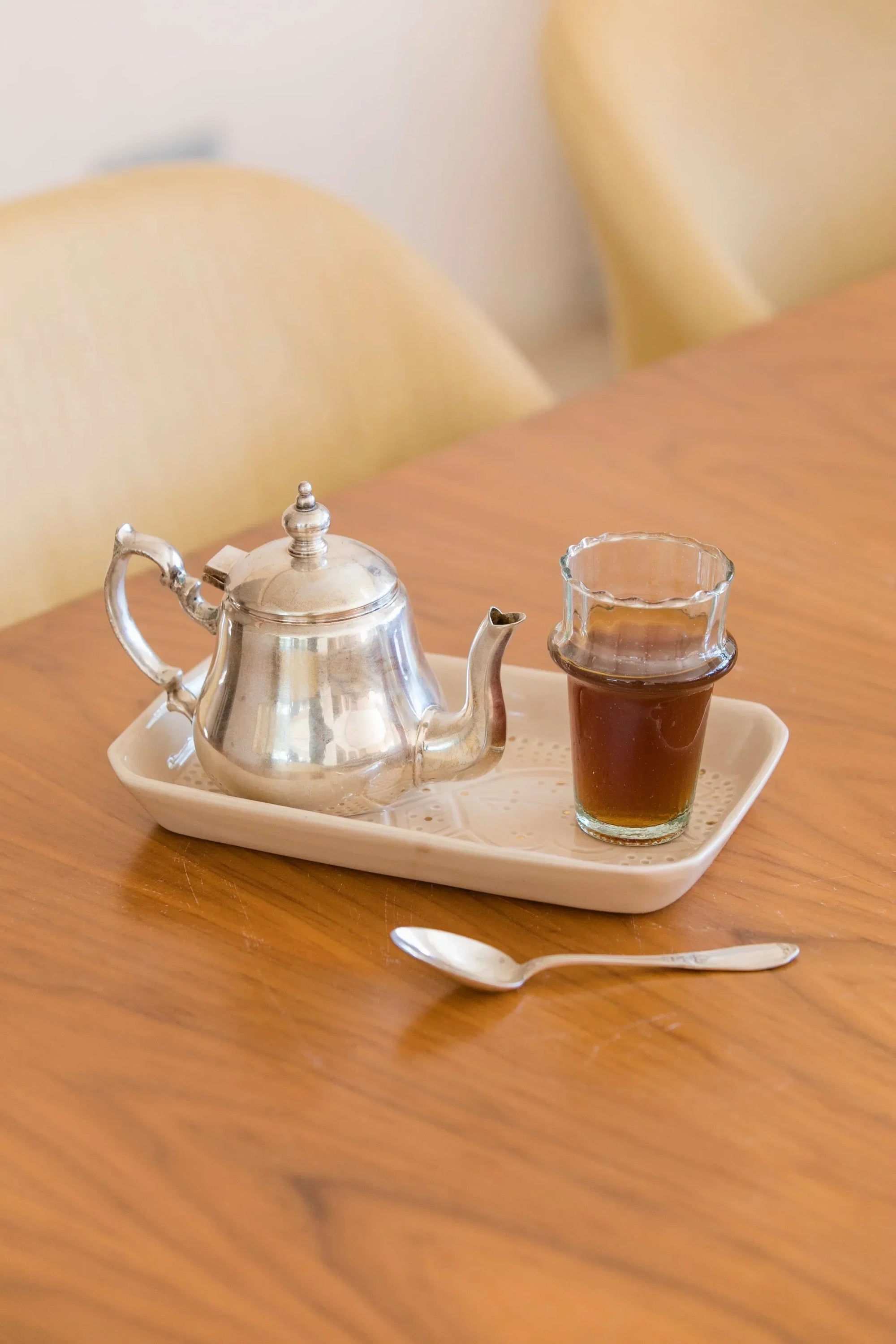 Rectangular Serving Tray - Sahara Gold Imprint