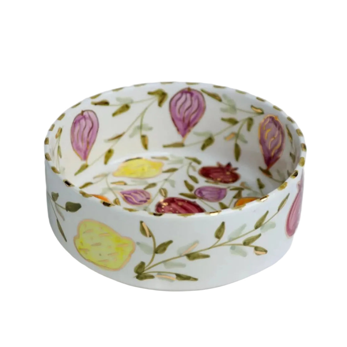 Straight Salad Bowl - Tutti Frutti Gold
