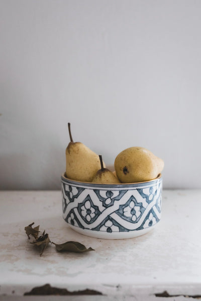 Straight Serving Plate - Fassia Blue Stone Gold