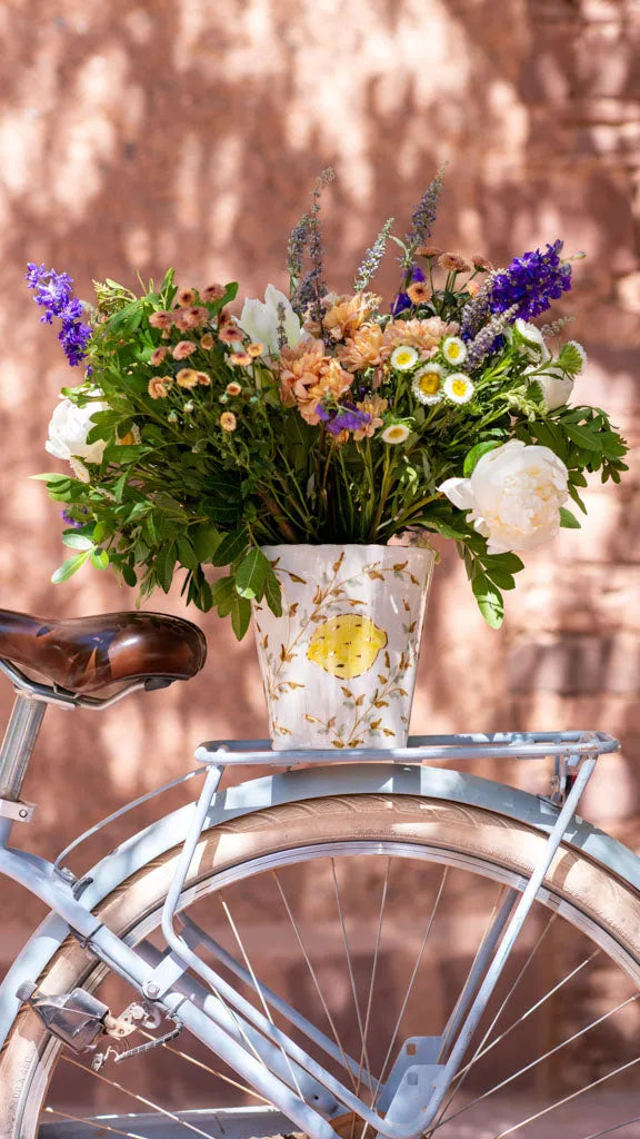 Planters or Vases - Fruit Citron Gold