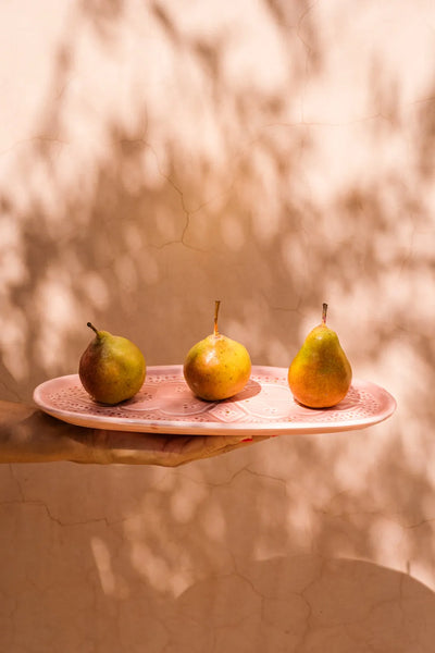 Small Oval Tray - Blush Gold Imprint