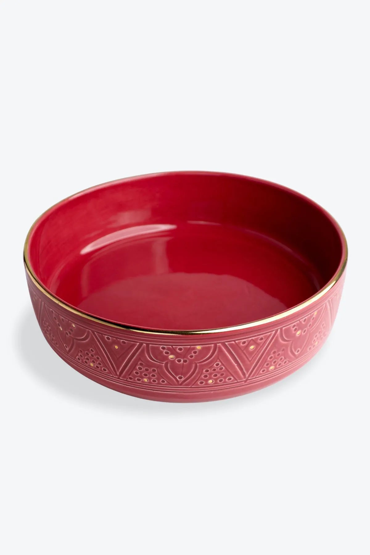 Straight Serving Plate - Aubergine Gold Imprint