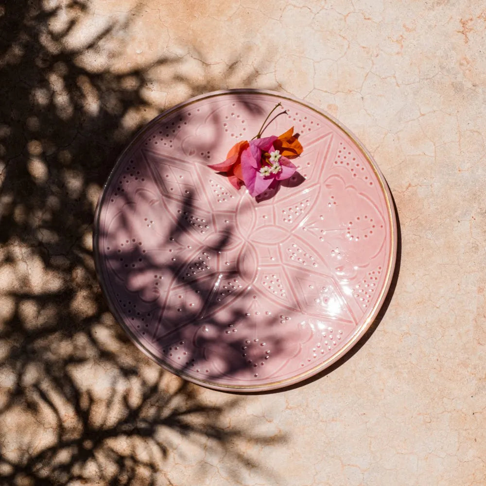 Dinner Plate - Blush Gold Imprint