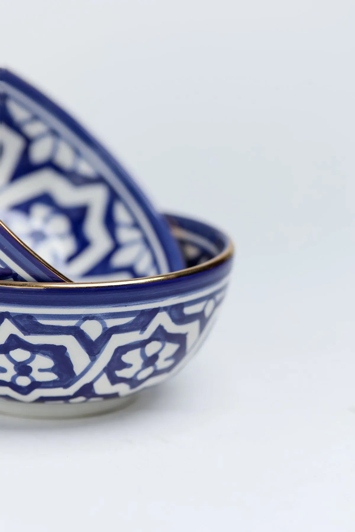 Shallow Bowl - Fassia Blue Majorelle Gold