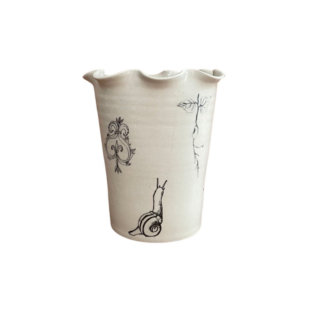 Frilly Garden Vase - Large
