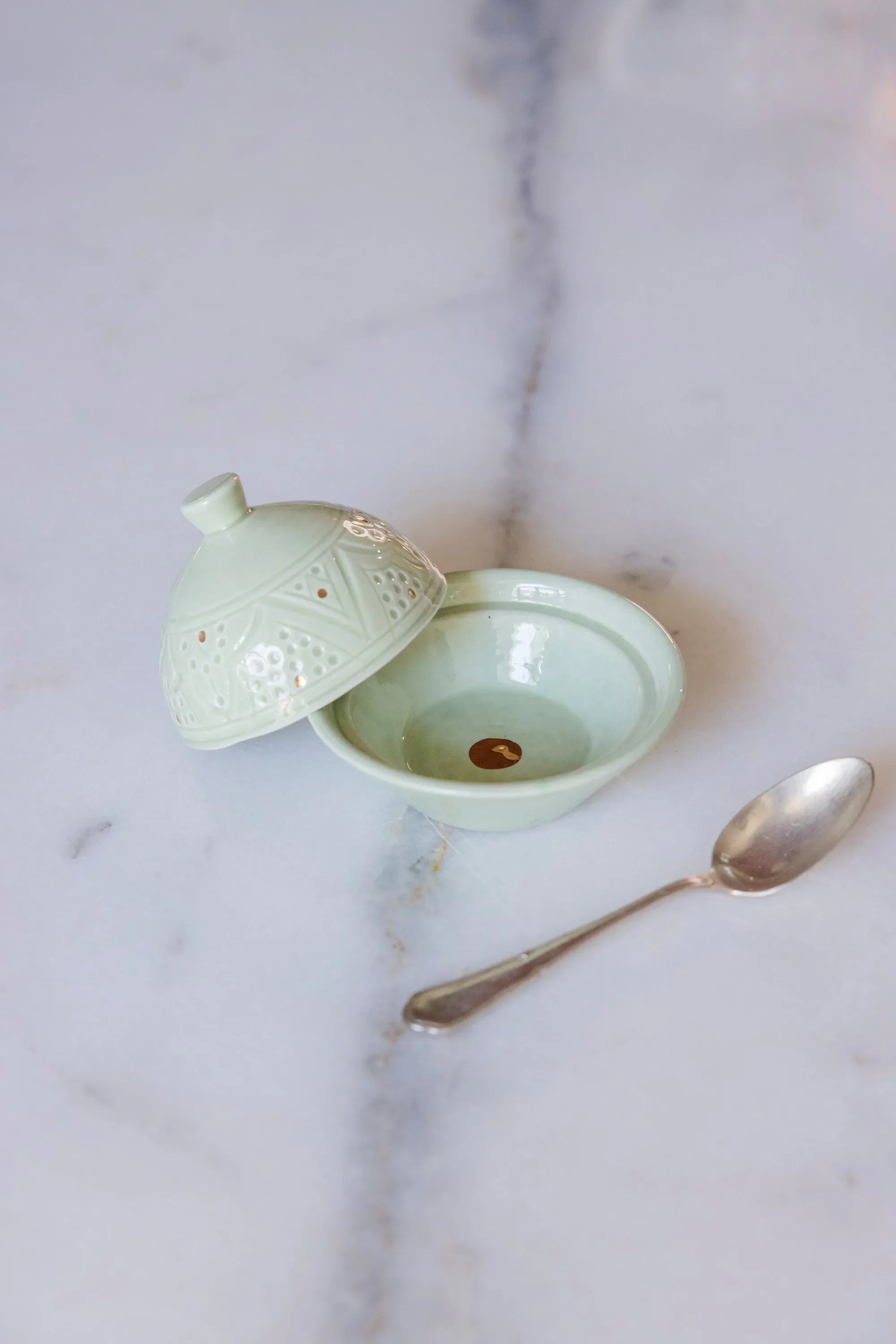 Sugar Bowl - Mint Gold Imprint