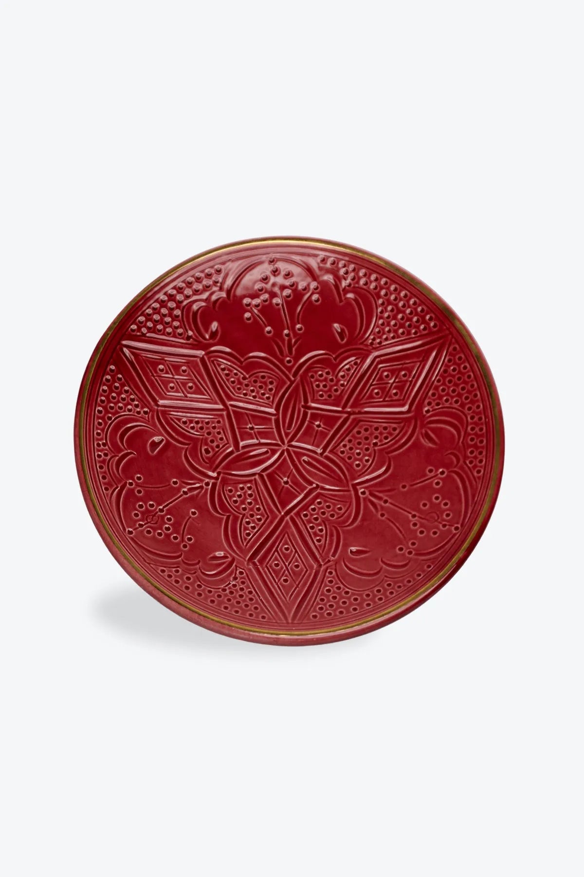 Dinner Plate - Aubergine Gold Imprint