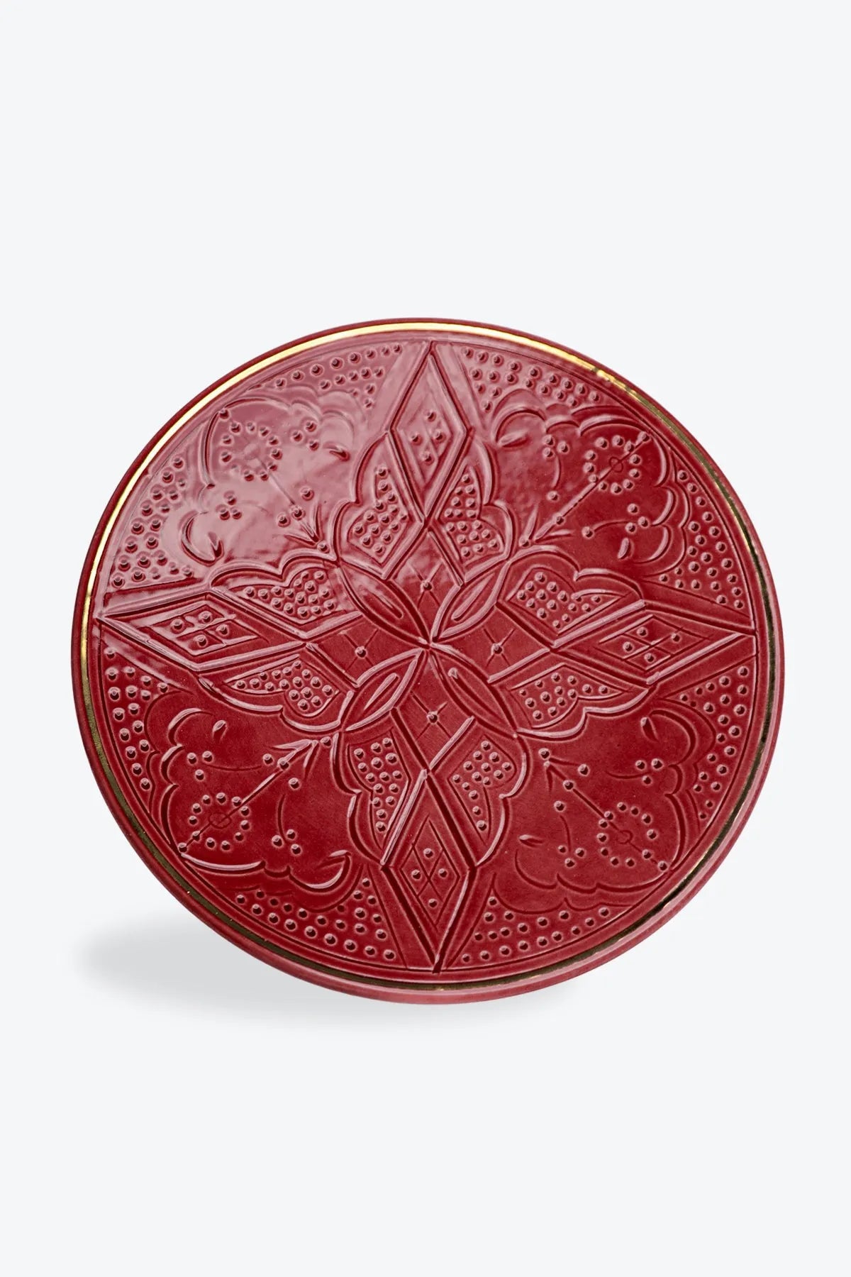 Dinner Plate - Aubergine Gold Imprint
