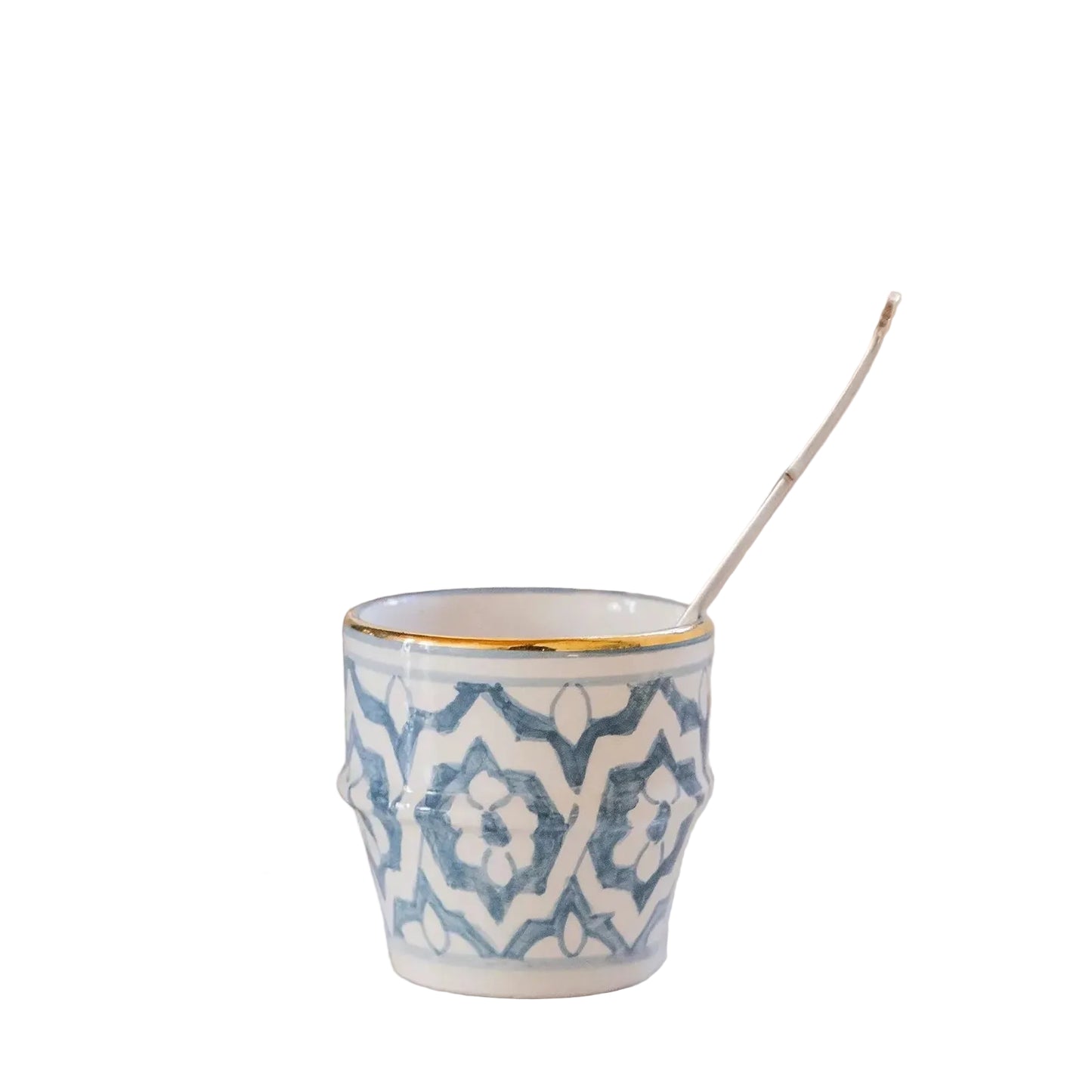 Small Coffee Cup - Fassia Blue Stone Gold