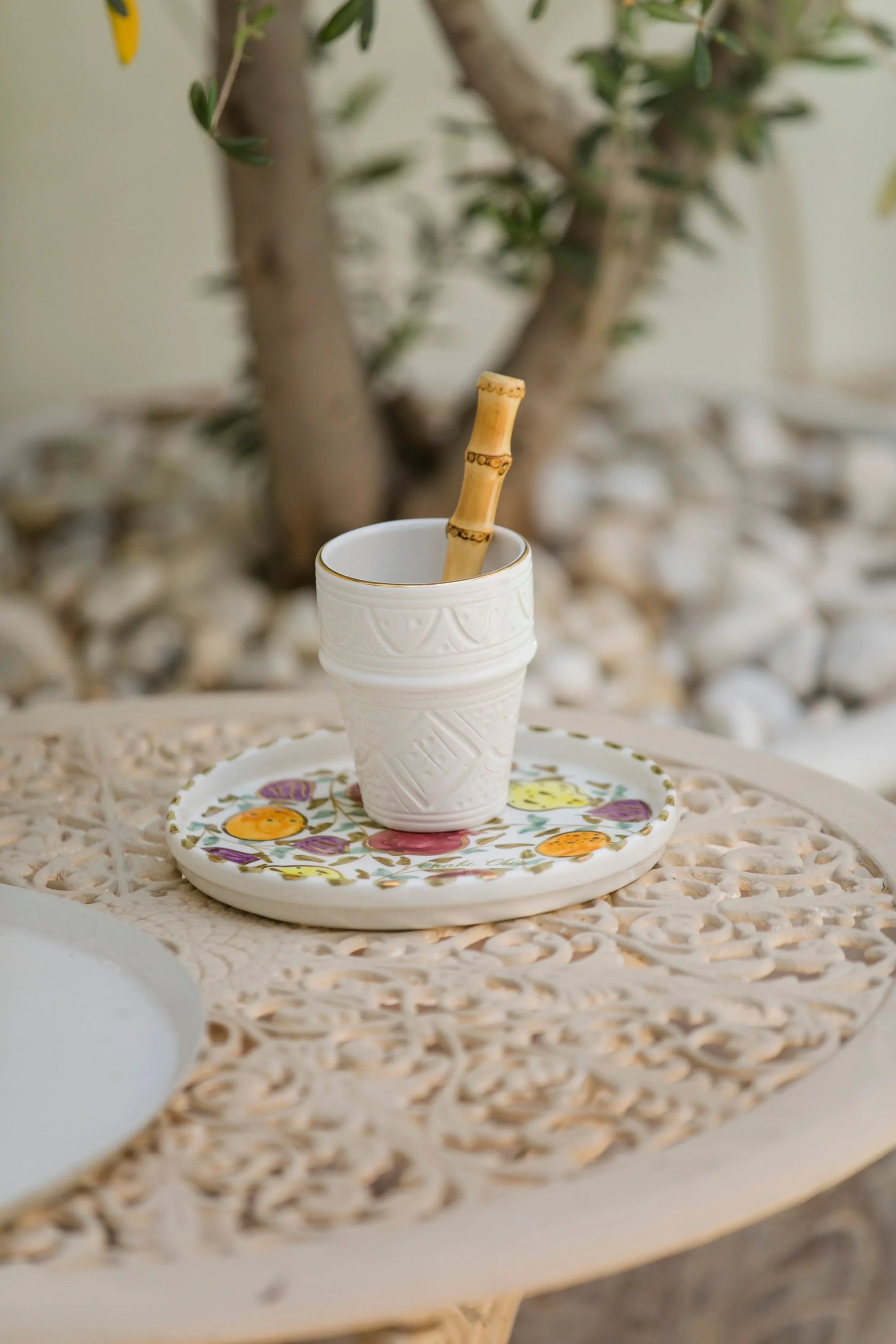 Round Tray - Tutti Frutti Gold