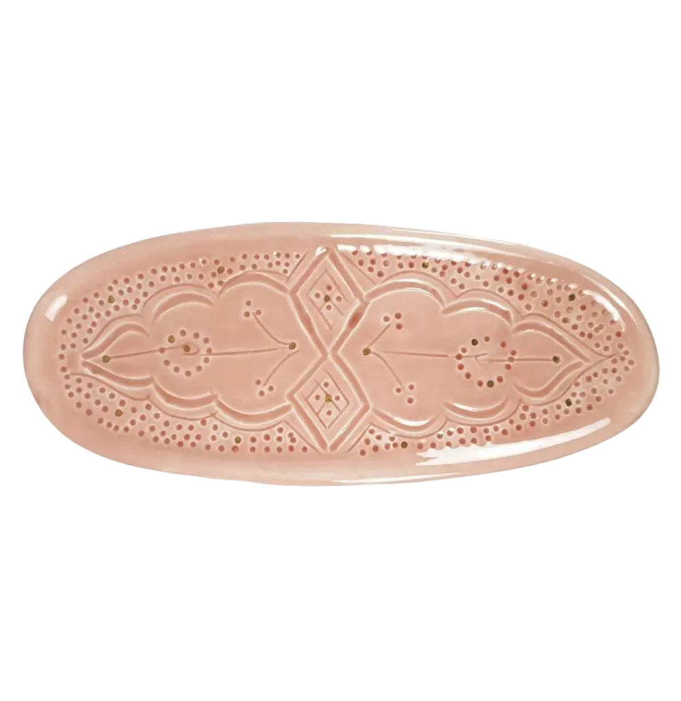 Small Oval Tray - Blush Gold Imprint