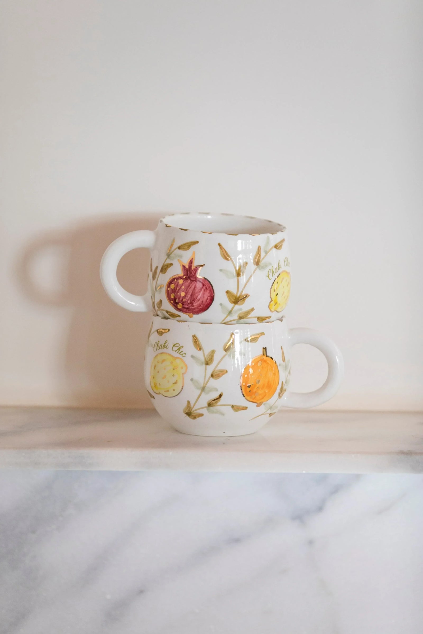 Beldi Round Mug - Tutti Frutti Gold