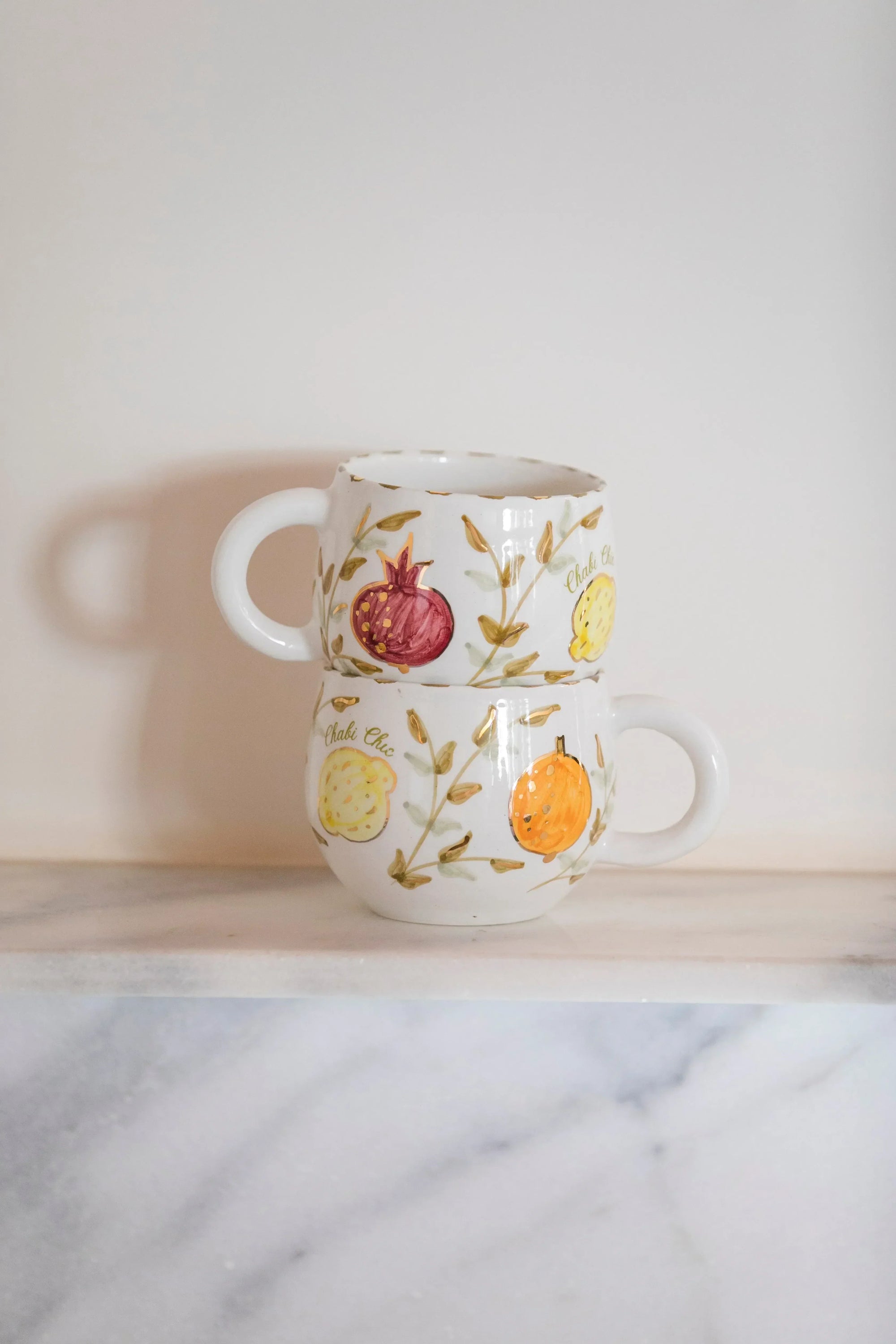 Beldi Round Mug - Tutti Frutti Gold