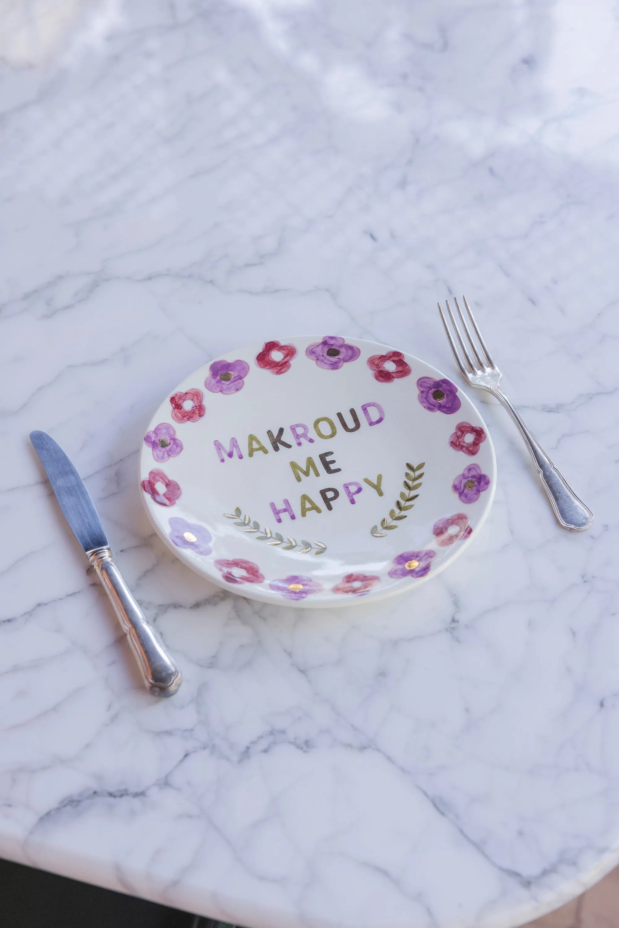 “Makroudh Make Me Happy” Plate