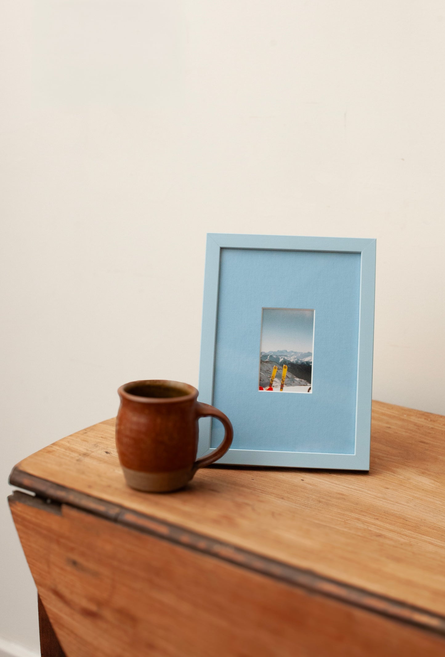 Sky Blue Wood Picture Frame